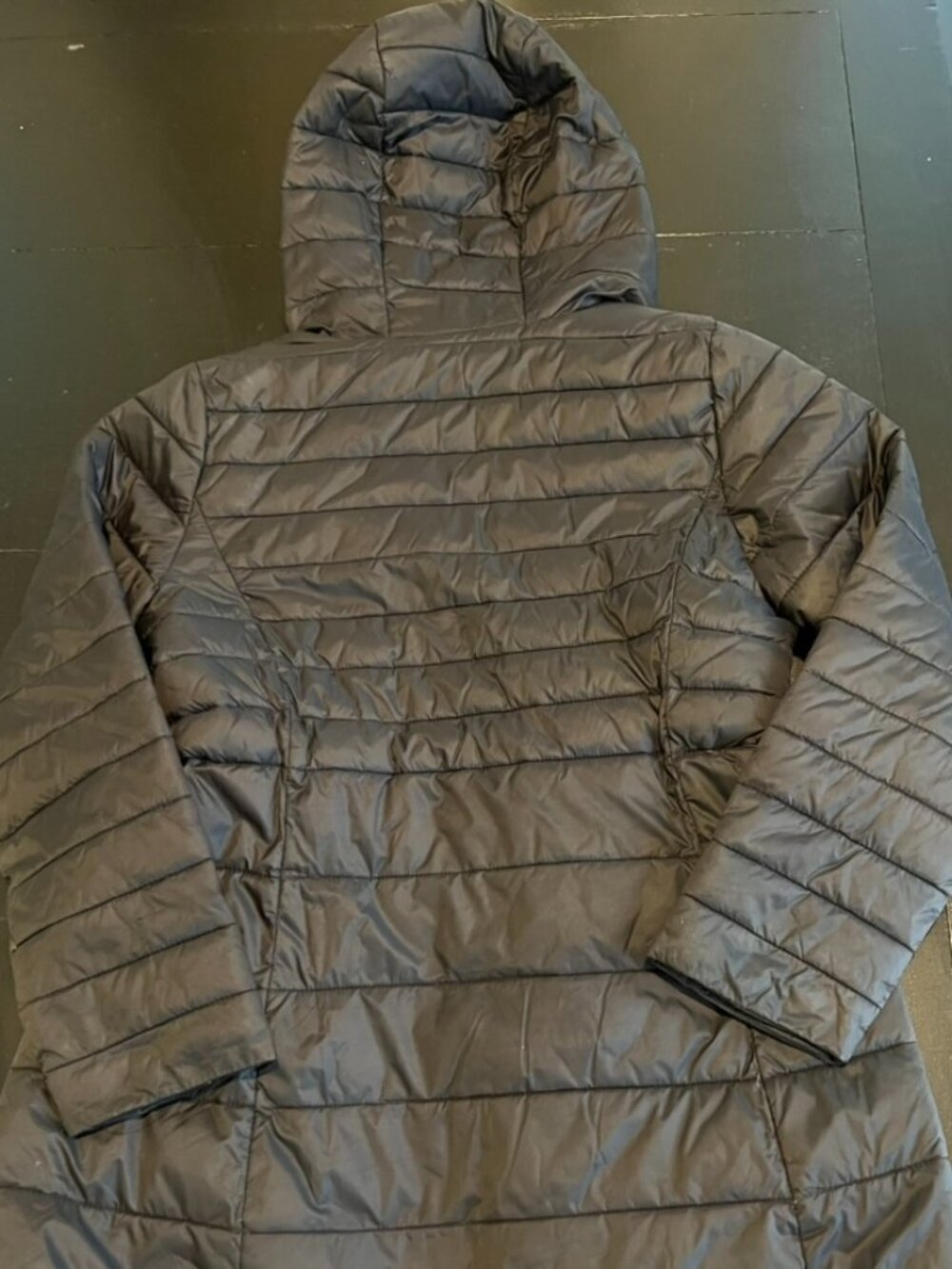 Lands' End Girl's Lightweight Hooded Puffer Coat, Green, Girls' Size S 7/8 - Picture 2 of 7